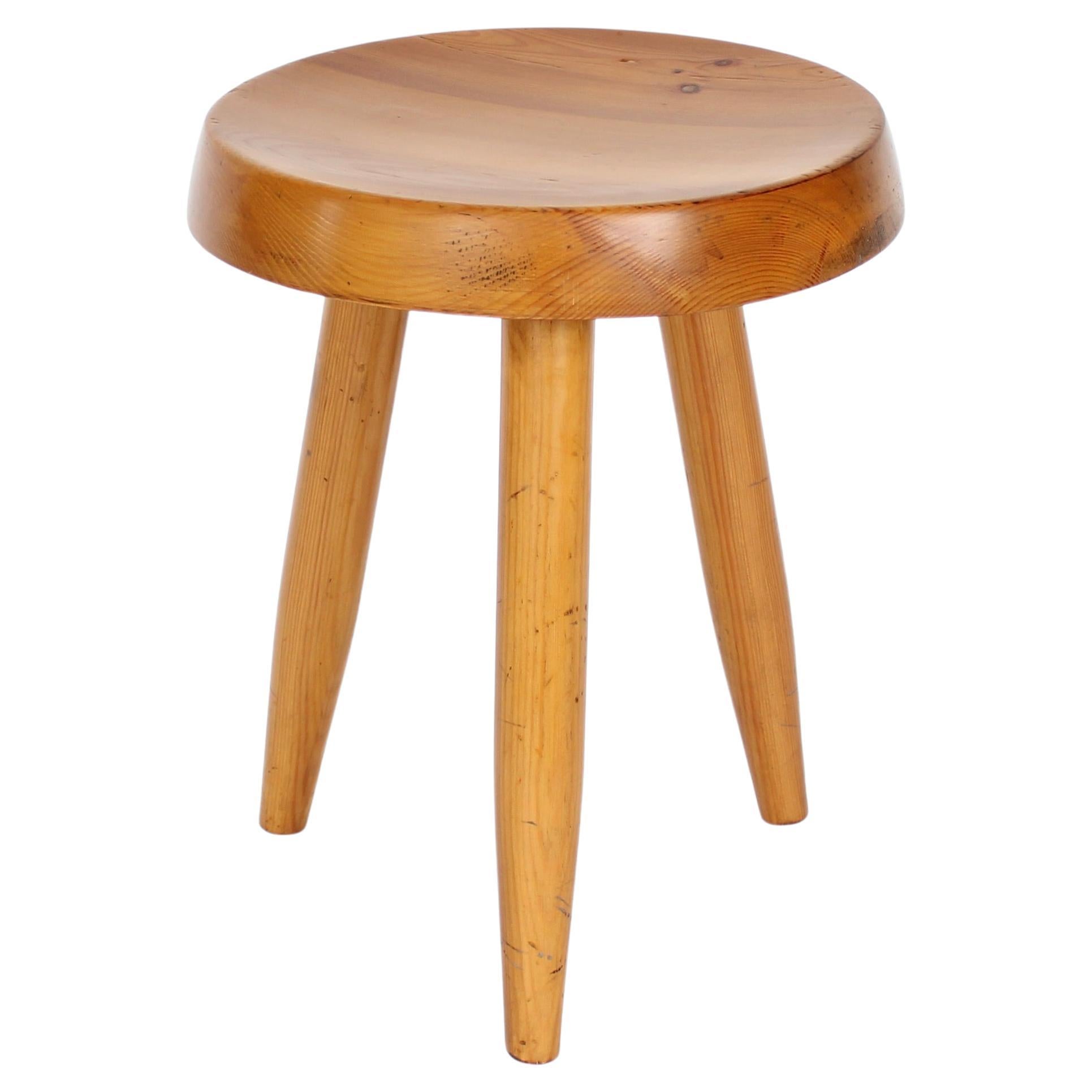 Charlotte Perriand Großes Tabouret oder Hocker Modell Berger um 1955 im Angebot