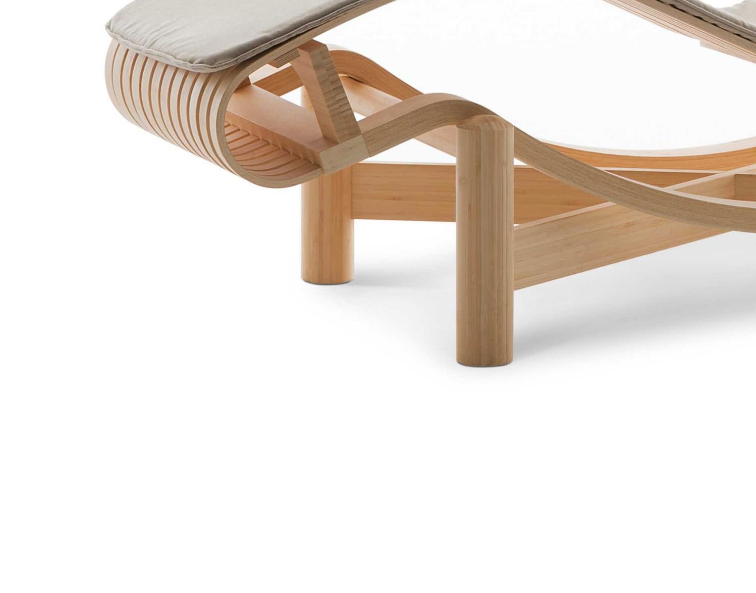 Charlotte Perriand Chaise Longue Tokio Bambú Para Cassina en venta 3