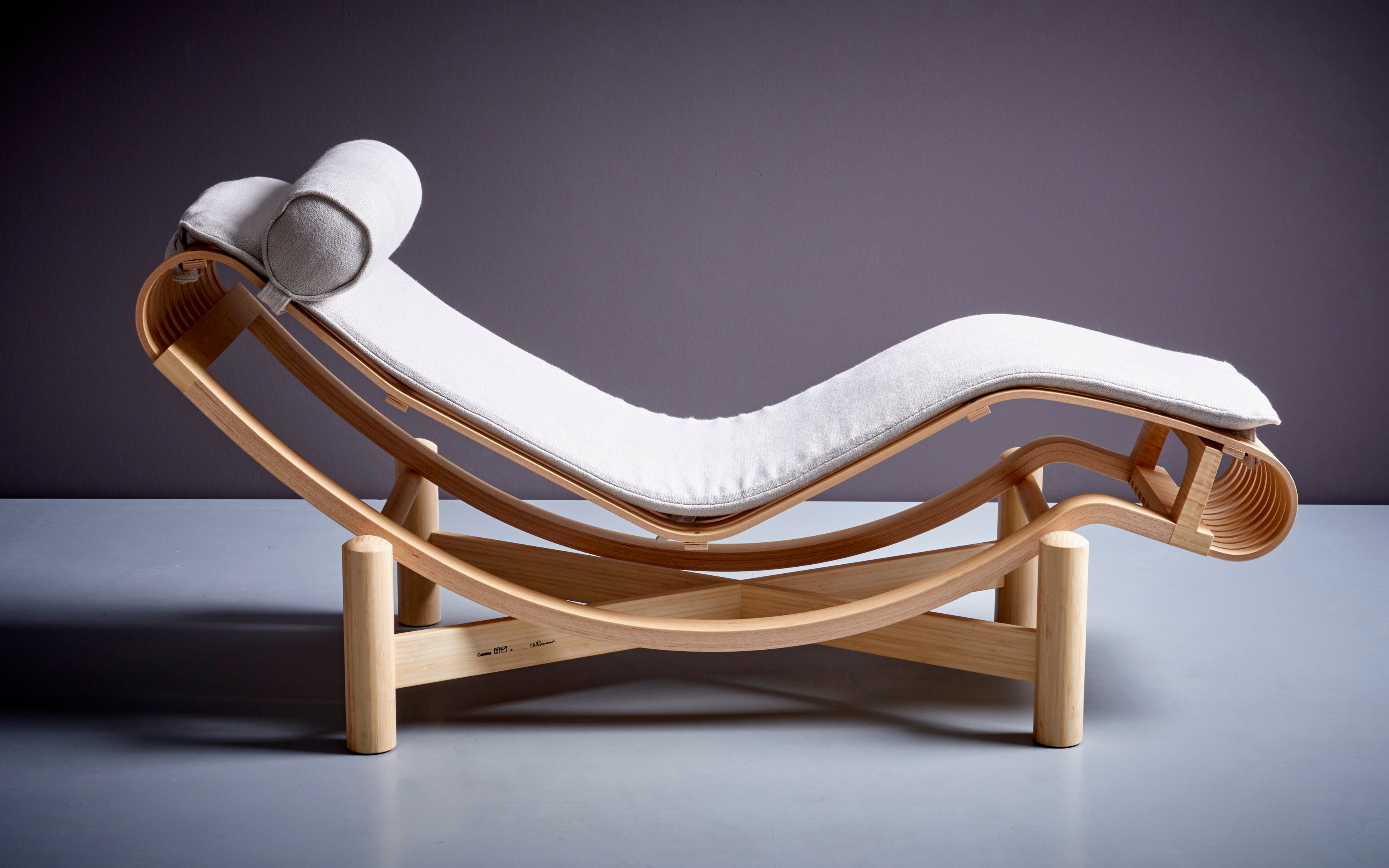 Prices vary dependent on the chosen material.

Chaise Longue designed by Charlotte Perriand in 1940. Relaunched by Cassina in 2011. Manufactured by Cassina in Italy. Also available without the cushion. Available in teak or bamboo. 