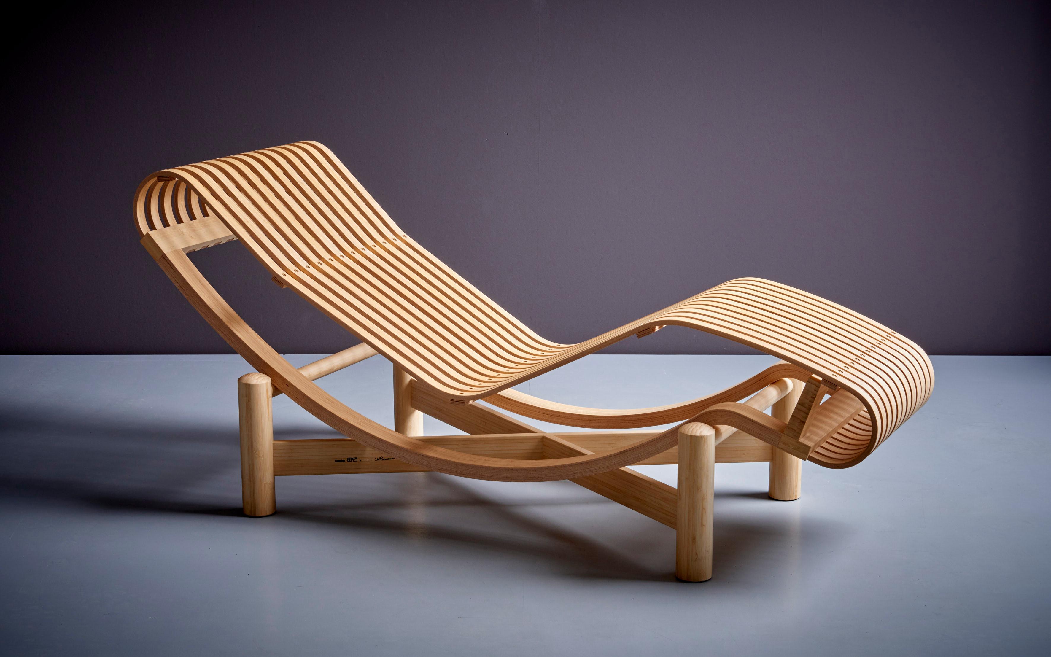 Bamboo Charlotte Perriand Tokyo Chaise Longue for Cassina, Italy, new For Sale