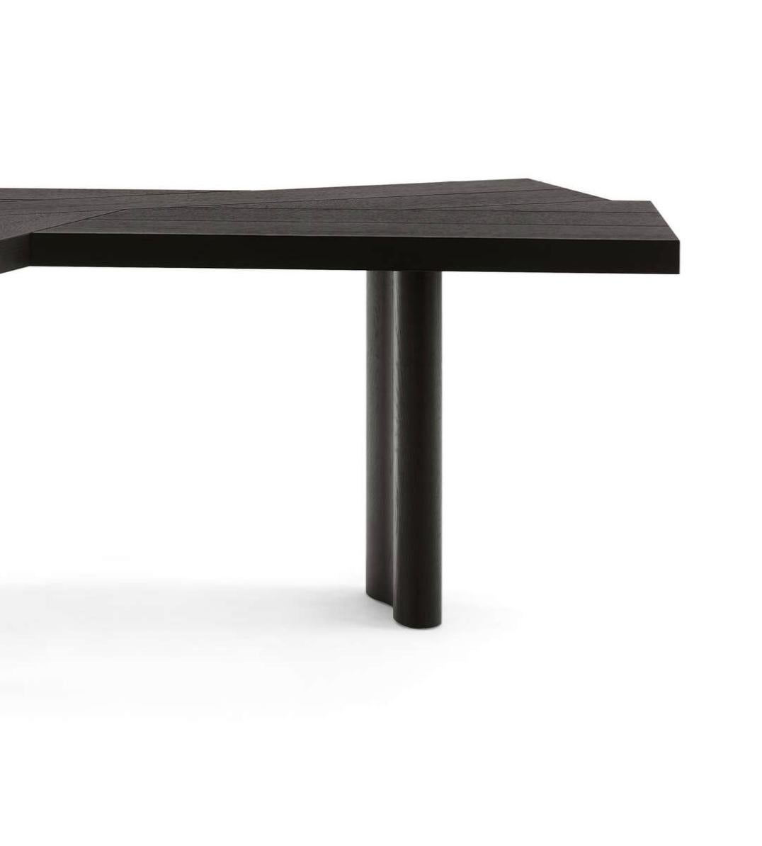 Charlotte Perriand Ventaglio Black Oak  Work Table For Cassina In New Condition For Sale In Barcelona, Barcelona