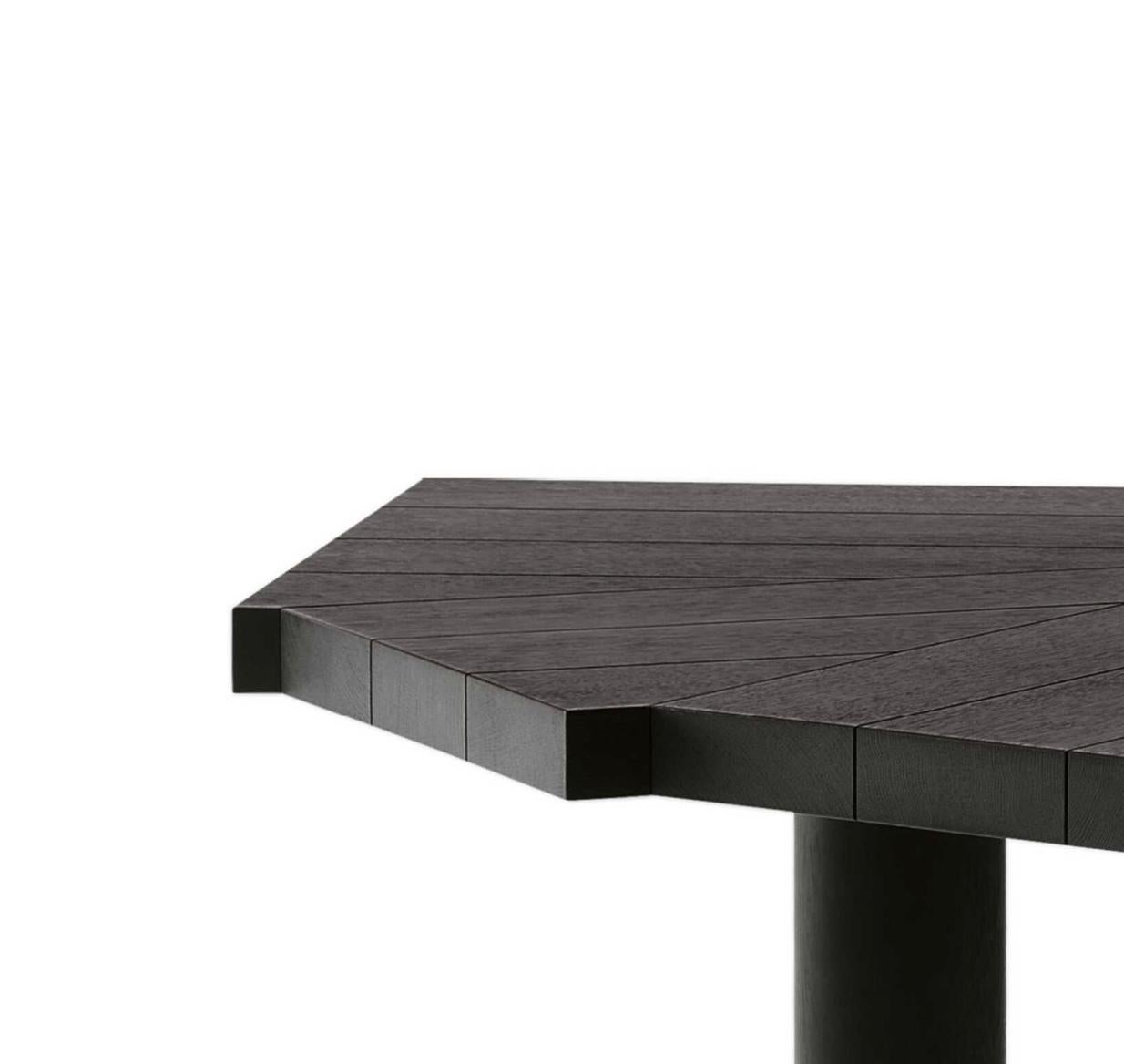 Charlotte Perriand Ventaglio Black Oak  Work Table For Cassina For Sale 1