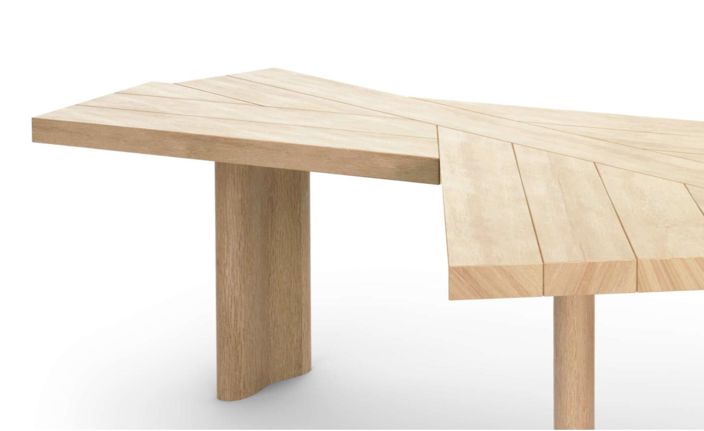 Charlotte Perriand Ventaglio Mesa de trabajo de roble natural para Cassina en venta 3