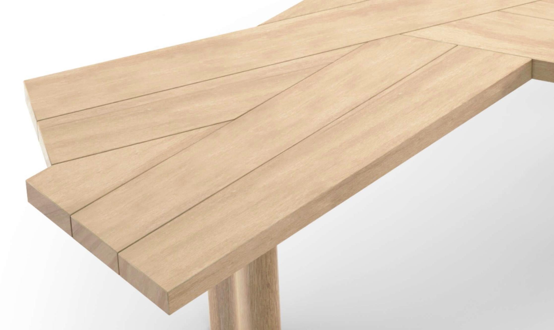 Charlotte Perriand Ventaglio Mesa de trabajo de roble natural para Cassina en venta 4