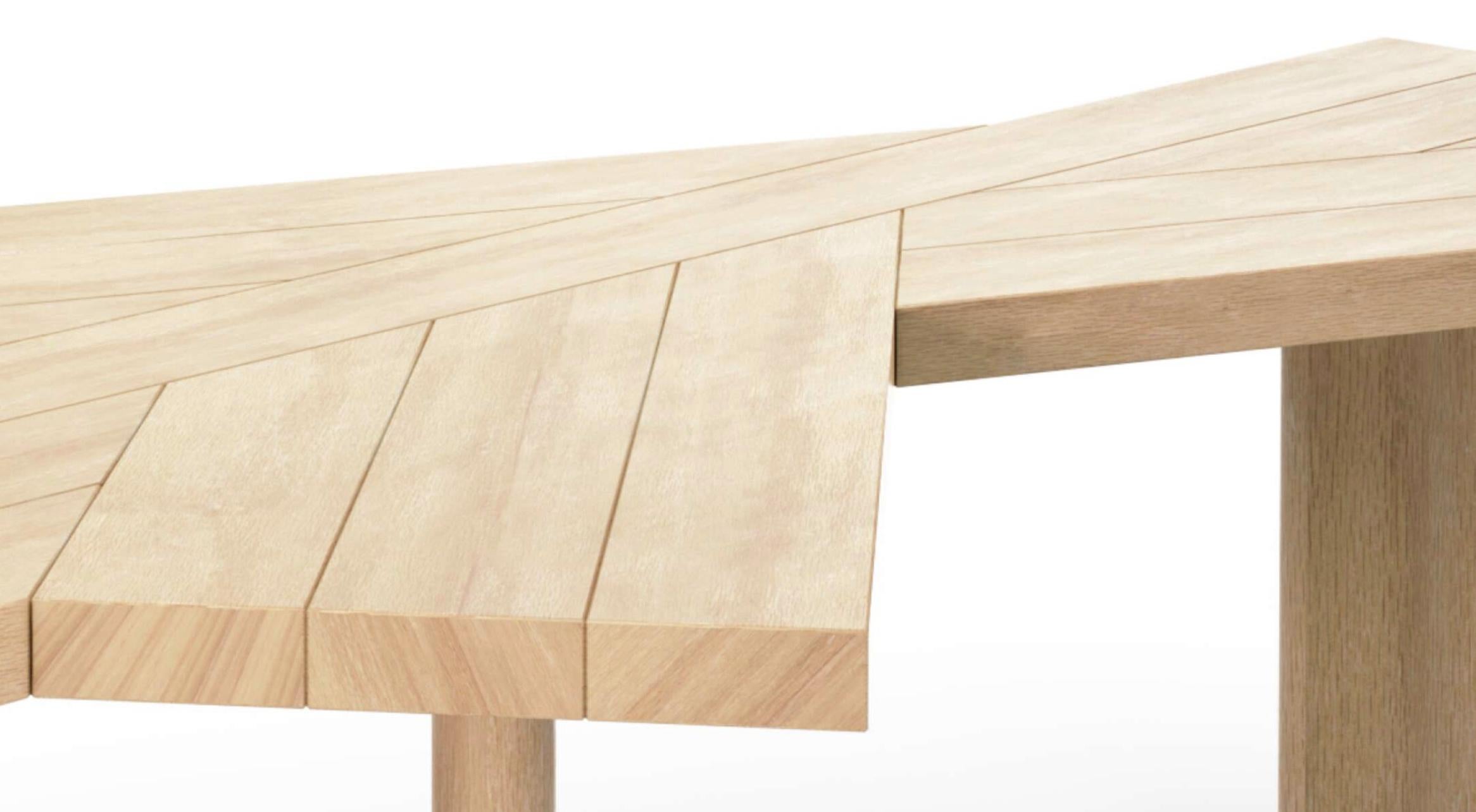 Charlotte Perriand Ventaglio Mesa de trabajo de roble natural para Cassina en venta 2