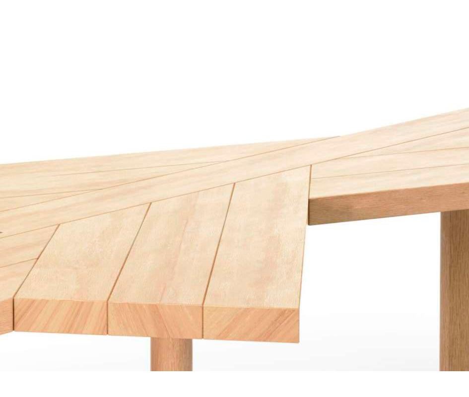 Italian Charlotte Perriand Ventaglio Wood Table by Cassina For Sale