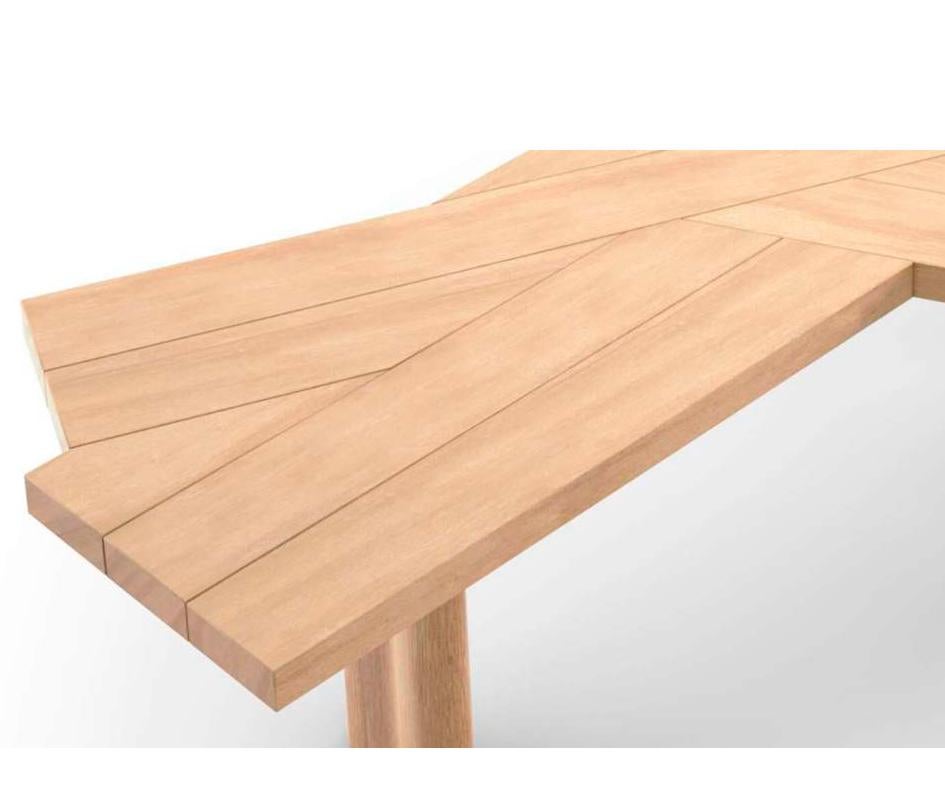 Italian Charlotte Perriand Ventaglio Wood Table by Cassina For Sale