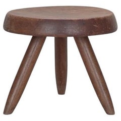 Charlotte Perriand, Retro Berger Stool, circa 1950s, Mahogany