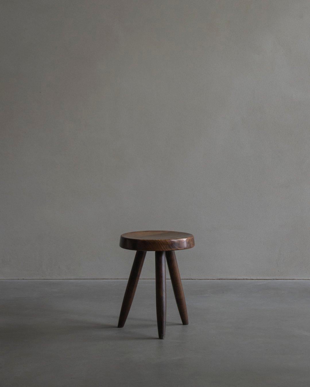 Vintage Berger Stool High - Circa 1950s - Provenance private residence Paris, France

The Berger high stool by Charlotte Perriand probably executed by Robert Sentou. Sentou was a French furniture designer who collaborated with Perriand on several