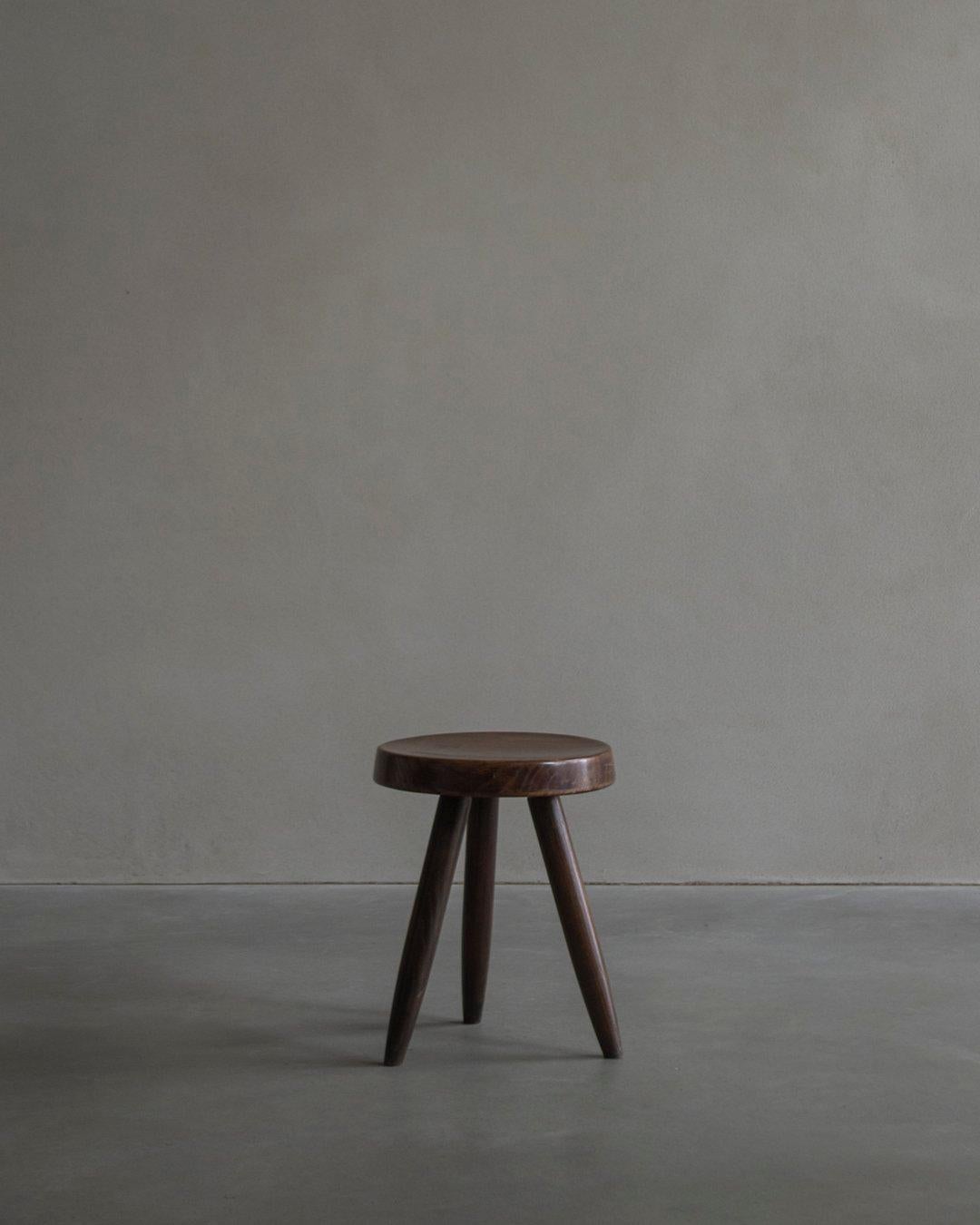 Charlotte Perriand, Vintage Berger Stool High, Circa 1950s, France In Fair Condition For Sale In Hasselt, VLI