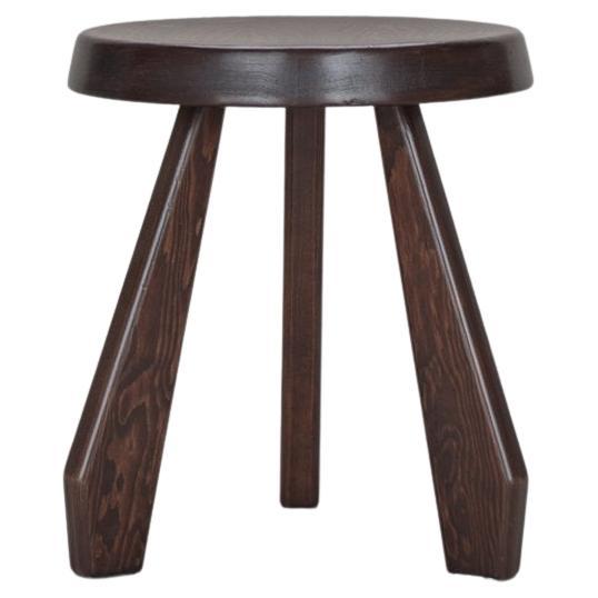 Charlotte Perriand, Vintage Sandoz Stool, circa 1960s, Mahogany