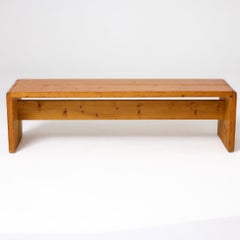 Charlotte Perriand Wood Bench for Les Arcs, France, circa 1960