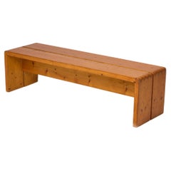 Charlotte Perriand Wood Bench for Les Arcs, France, circa 1960