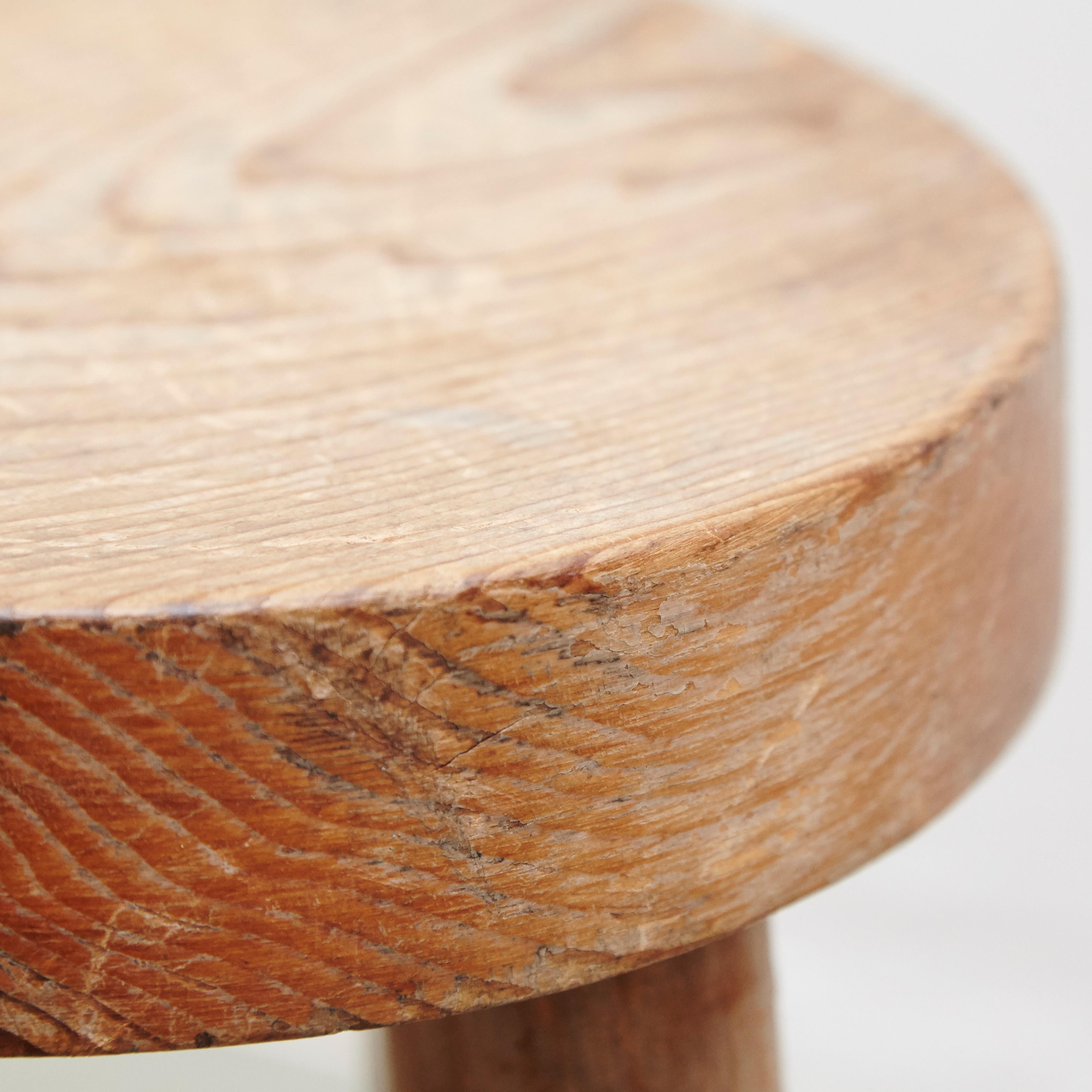chunky wood stool