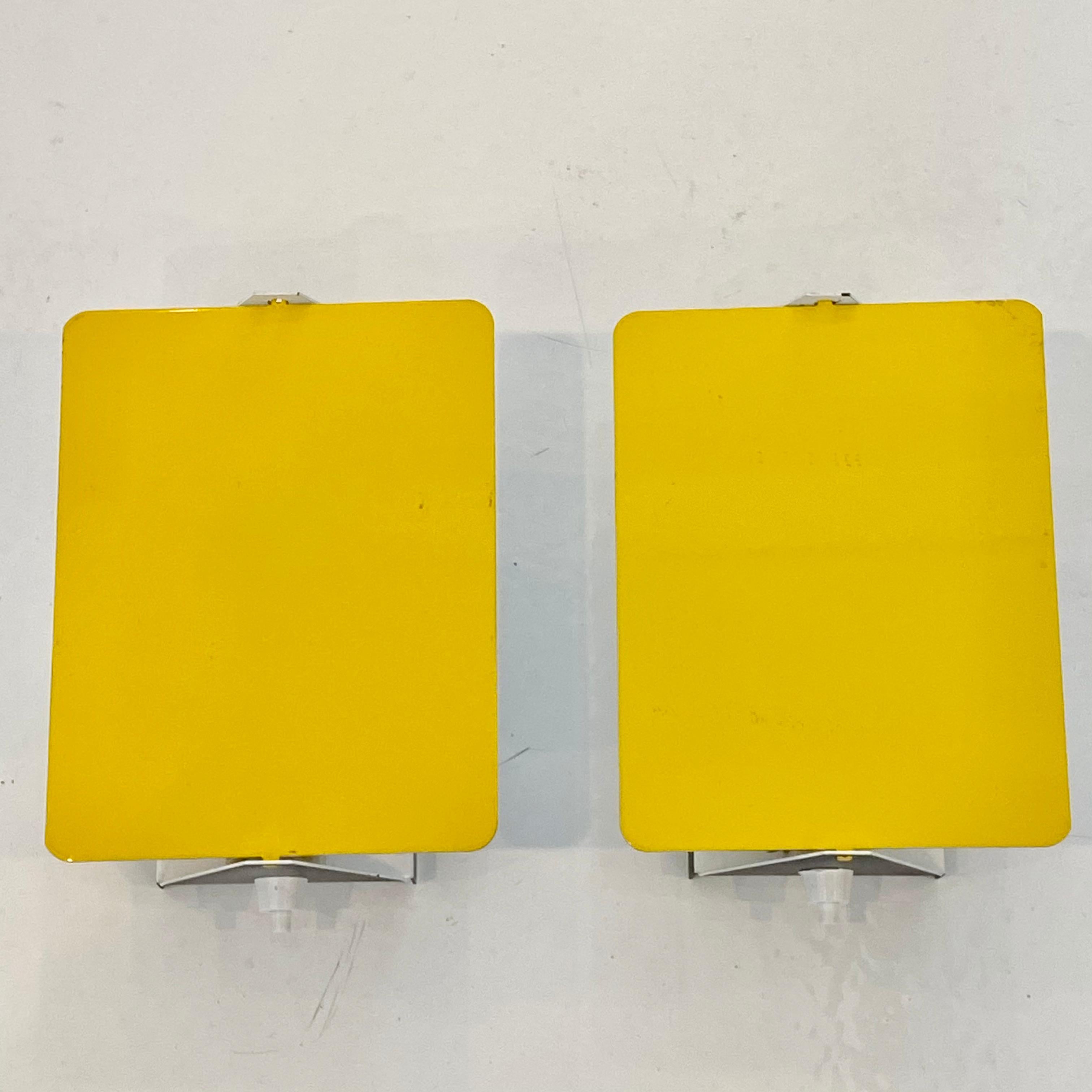 Mid-20th Century Charlotte Perriand Yellow CP1 Sconces For Sale