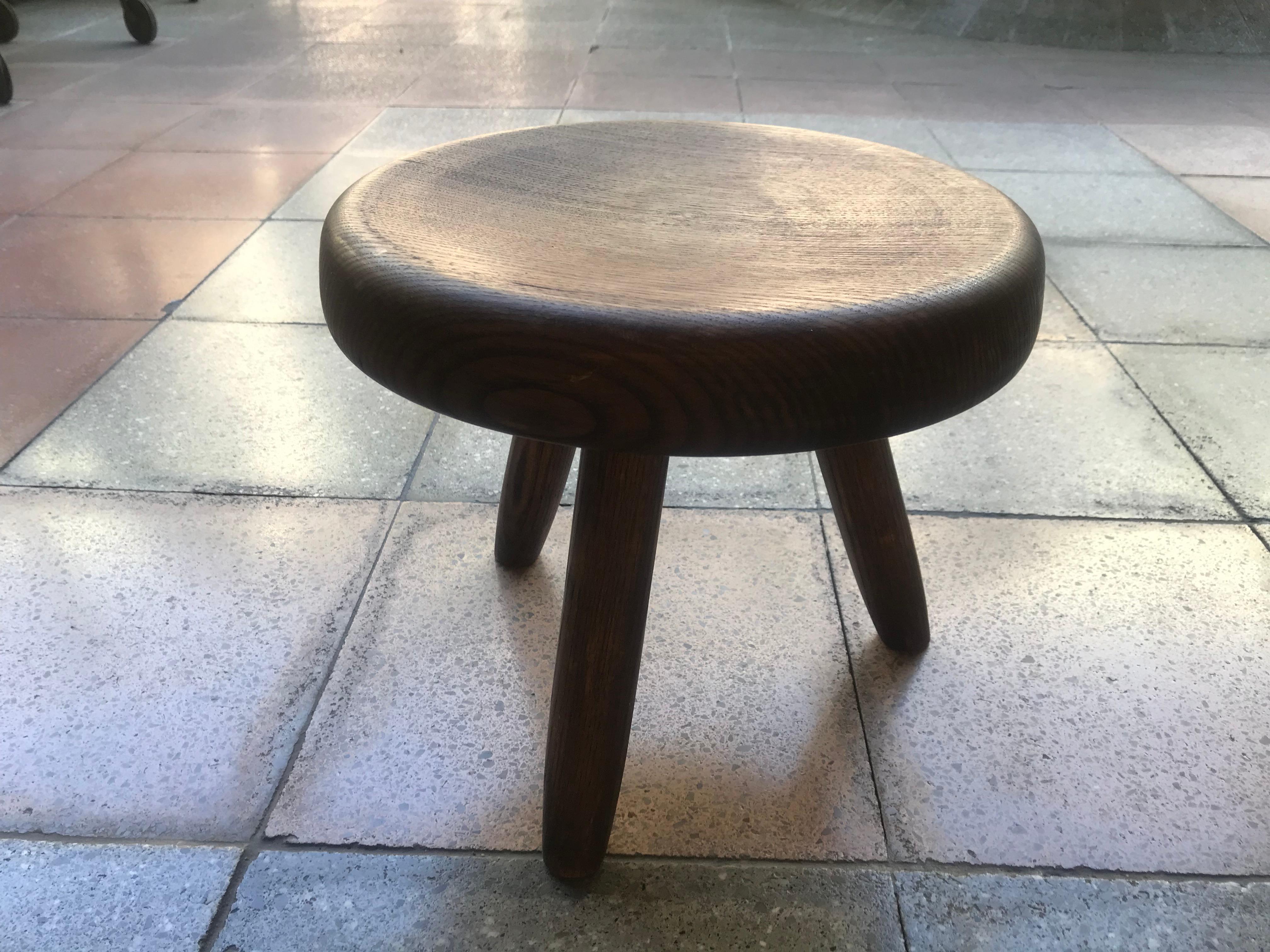 Charlotte Perriand's Berger Stool In Good Condition In Saint Ouen, FR