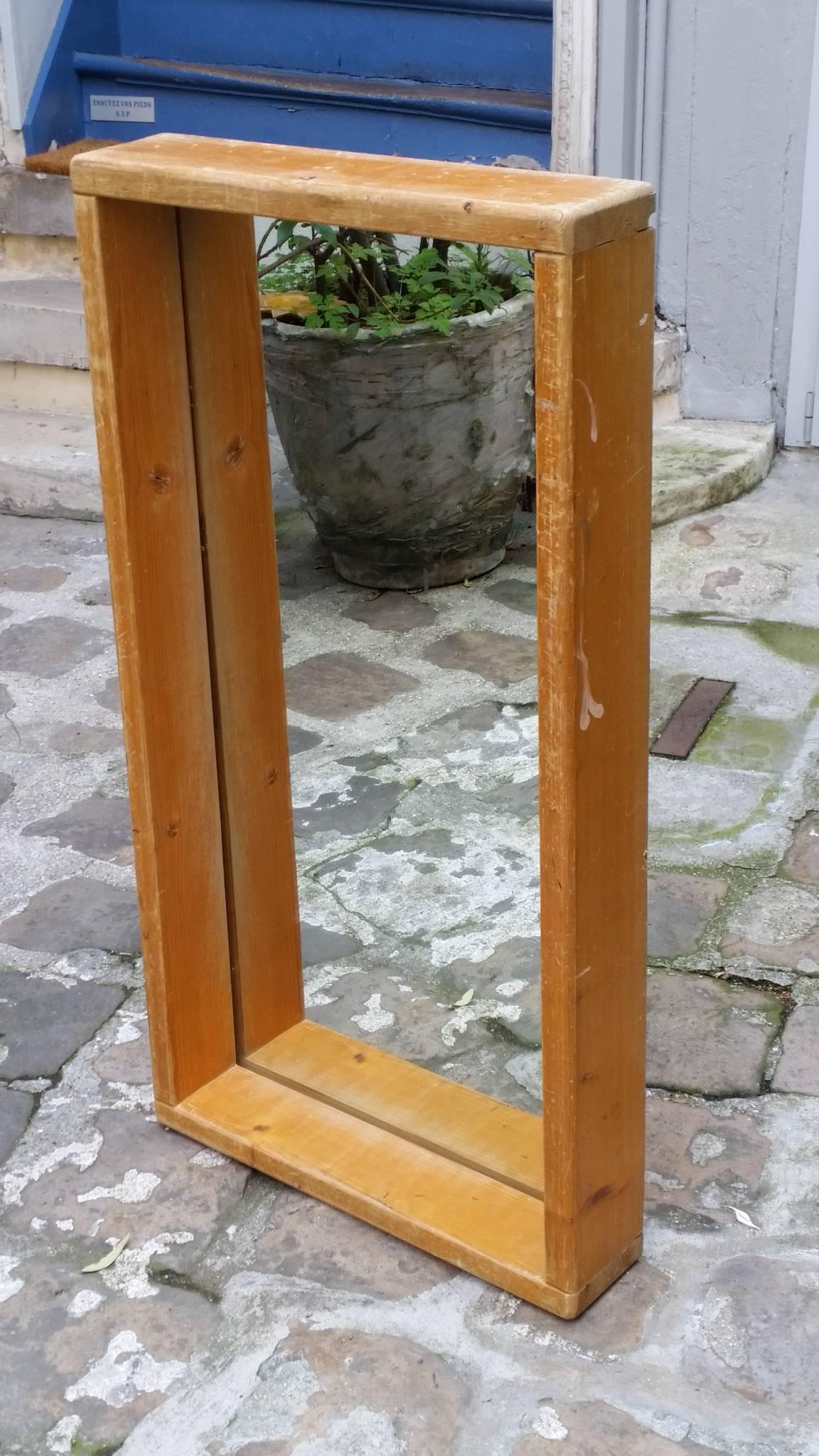 Charlotte Perriand's Mirror Les Arcs, circa 1970 In Good Condition In Saint Ouen, FR