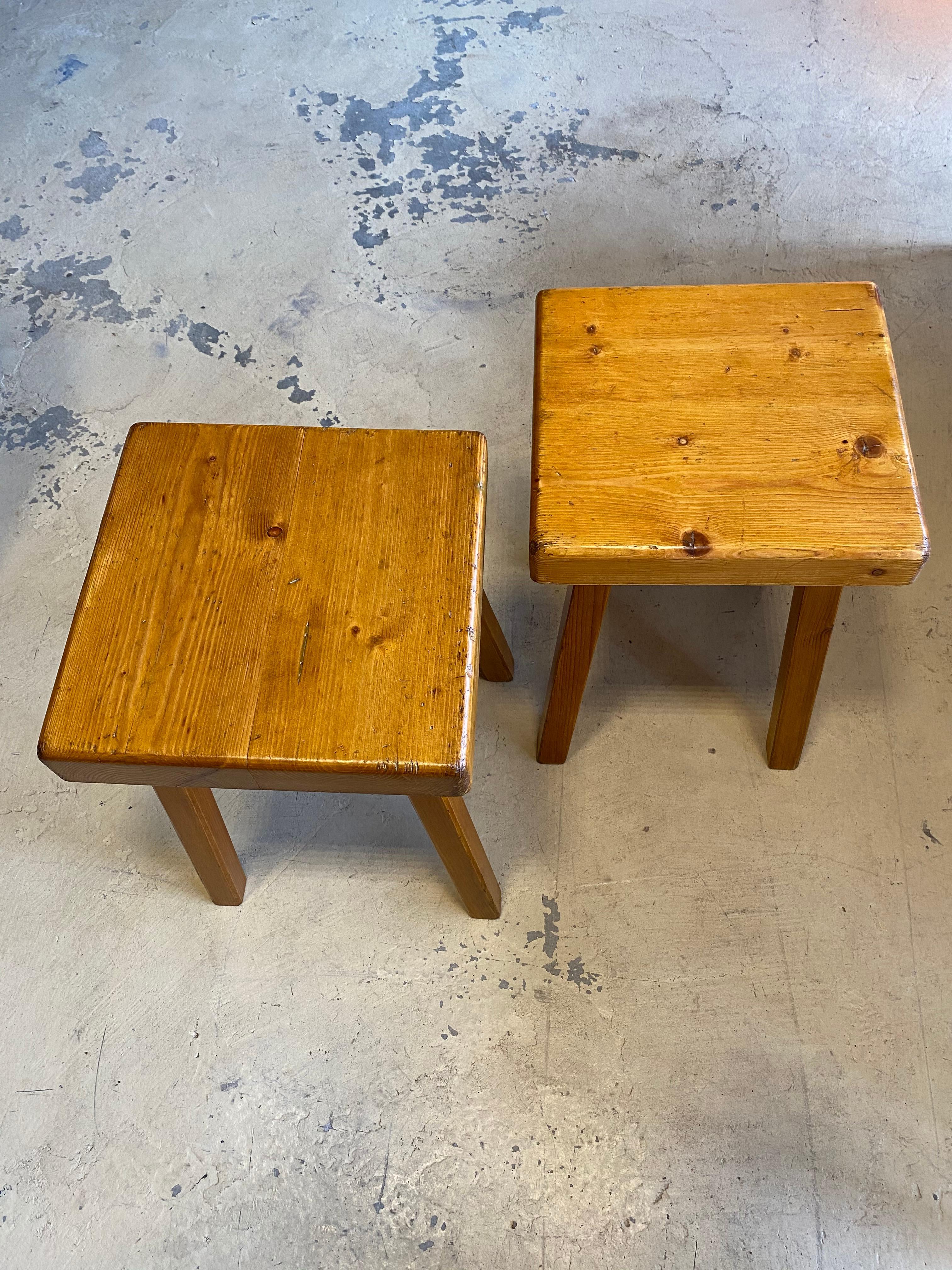 Charlotte Perriand's Square Stools 1