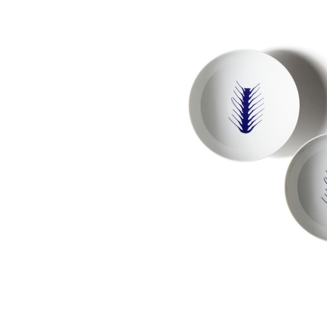 Mid-Century Modern Charlotte Prerriand Set of Two Deep Flat Arete Plates For Cassina For Sale