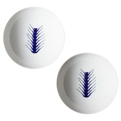 Charlotte Prerriand Set of Two Deep Flat Arete Plates For Cassina