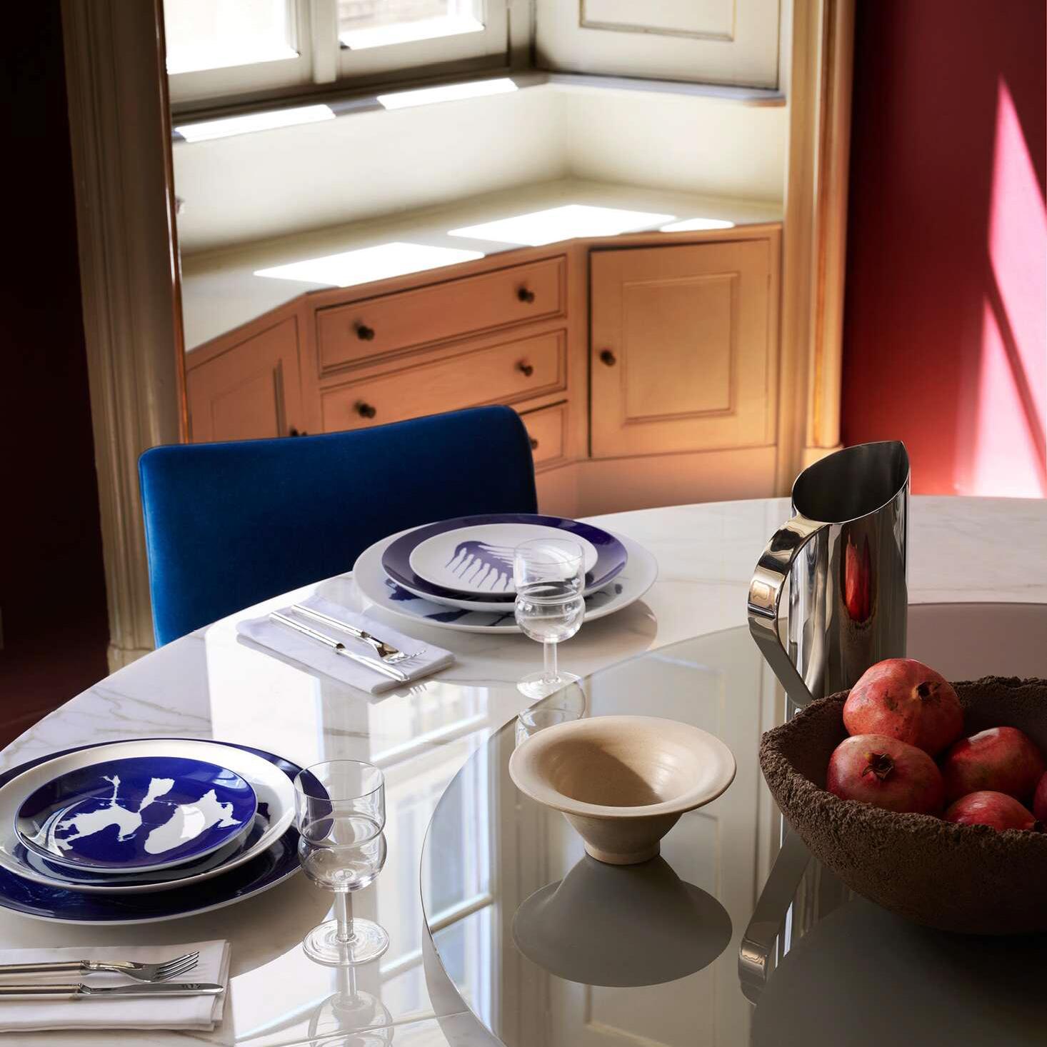 Charlotte Prerriand Set of Two Dessert Neige Plates For Cassina For Sale 9