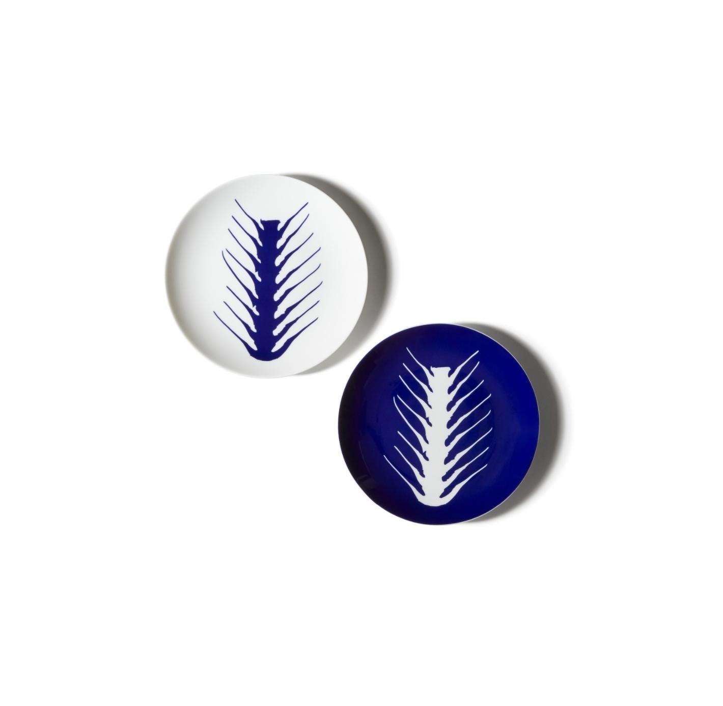 Italian Charlotte Prerriand Set of Two Dessert Plates Arete Plates For Cassina For Sale
