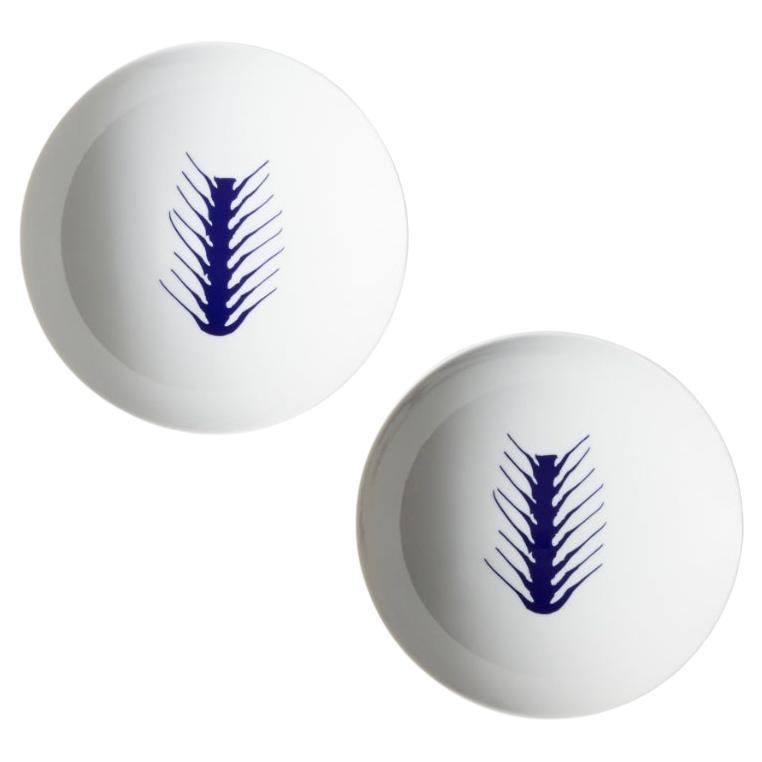 Contemporary Charlotte Prerriand Set of Two Dessert Plates Arete Plates For Cassina For Sale
