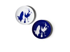 Charlotte Prerriand Set of Two Flat Neige Plates For Cassina