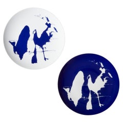 Charlotte Prerriand Set of Two Flat Neige Plates For Cassina