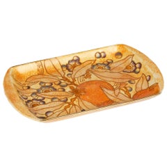 Charlotte Rhead Art Deco Bursley Ware Arabesque Pattern Pottery Tray