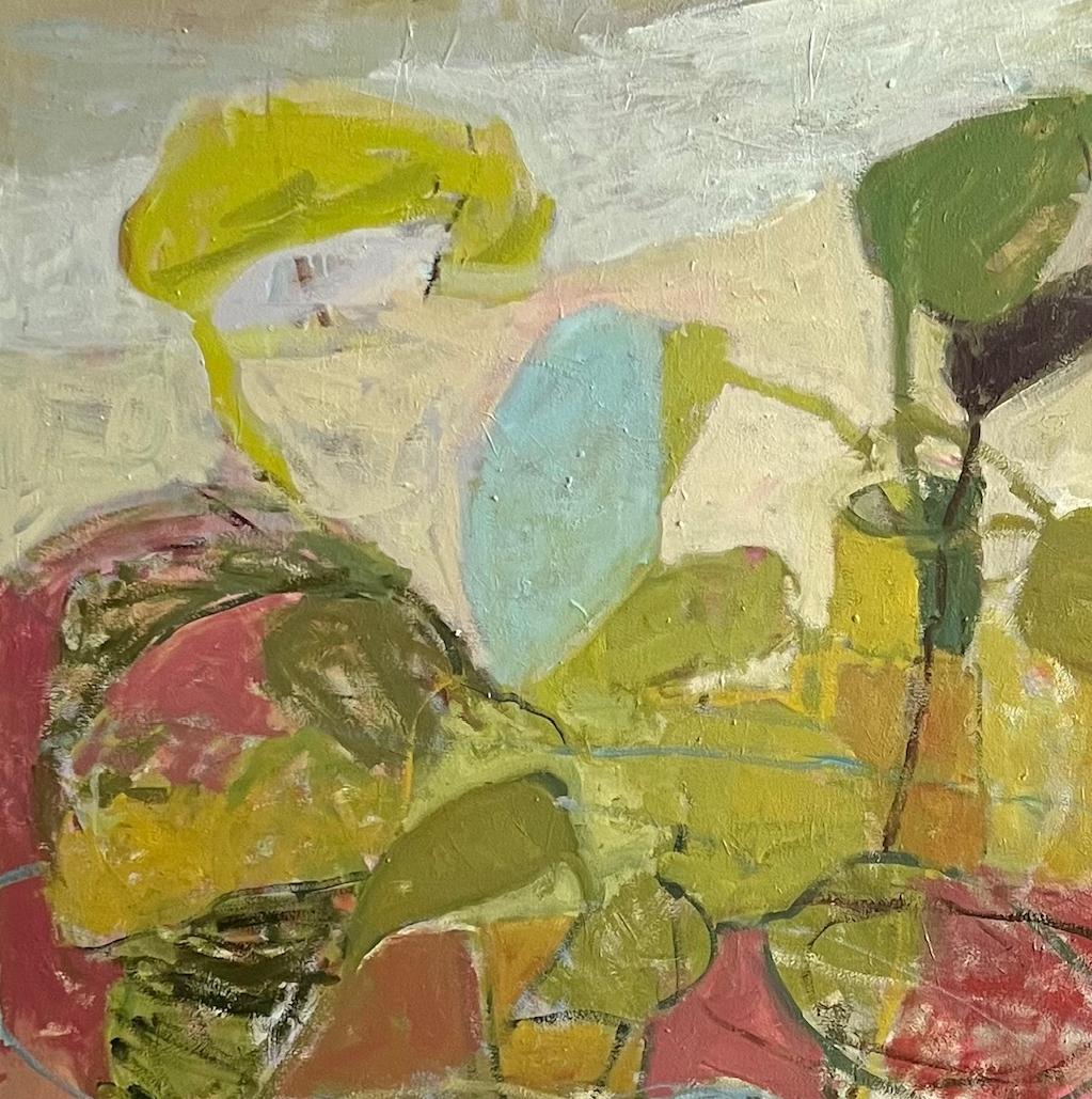  Still Life  Abstract Expressionism  Oil on Canvas  Texas Artist  Colors - Painting by Charlotte Seifert