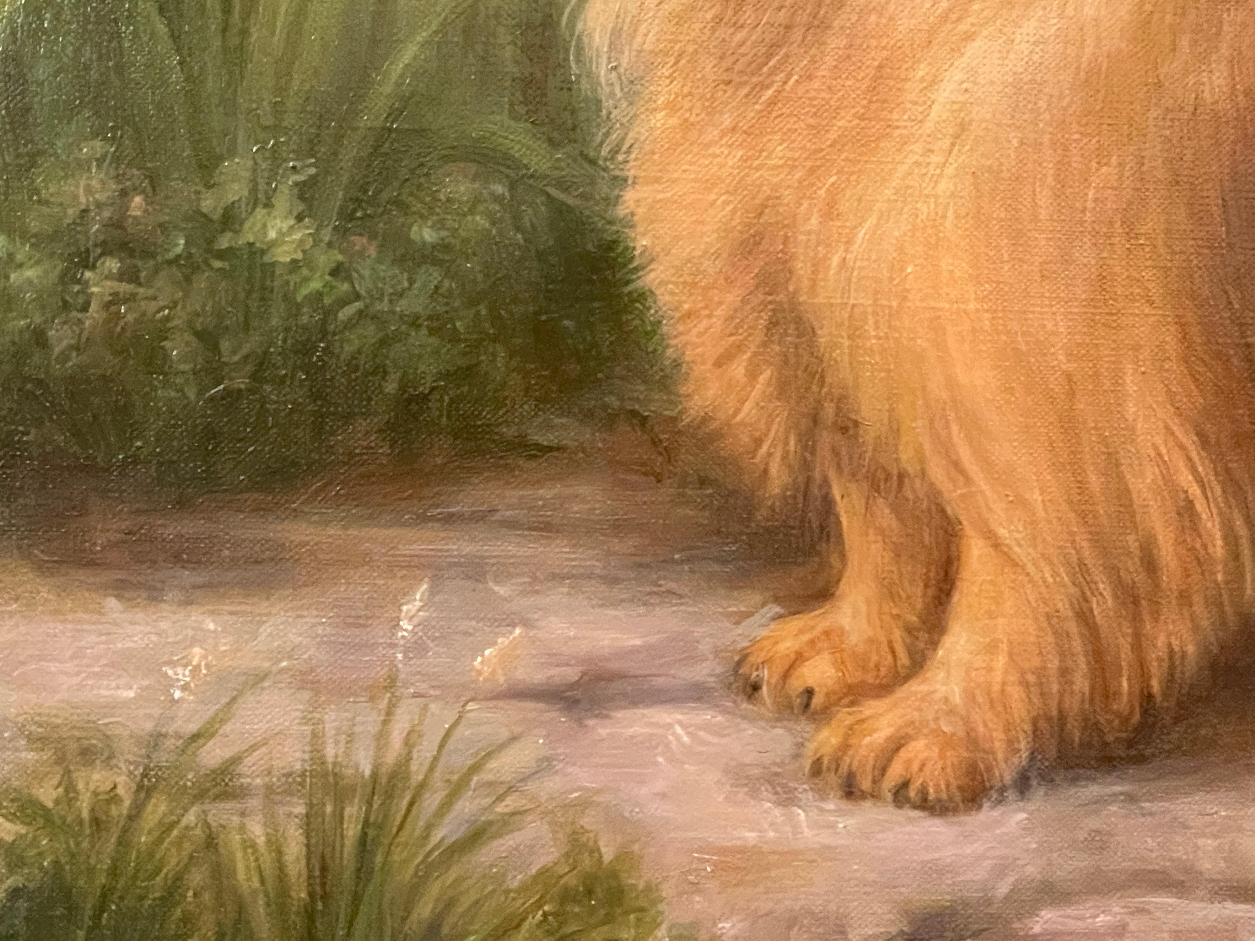 Terrier di Whiting e fiori bianchi XX secolo 1