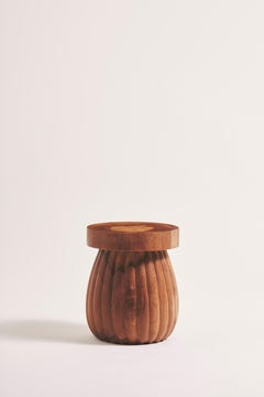Tabouret Charlotte en bois de teck par Heaps & Woods