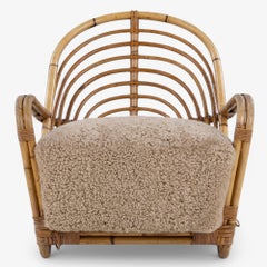 Charlottenborg lounge chair in bamboo by Arne Jacobsen
