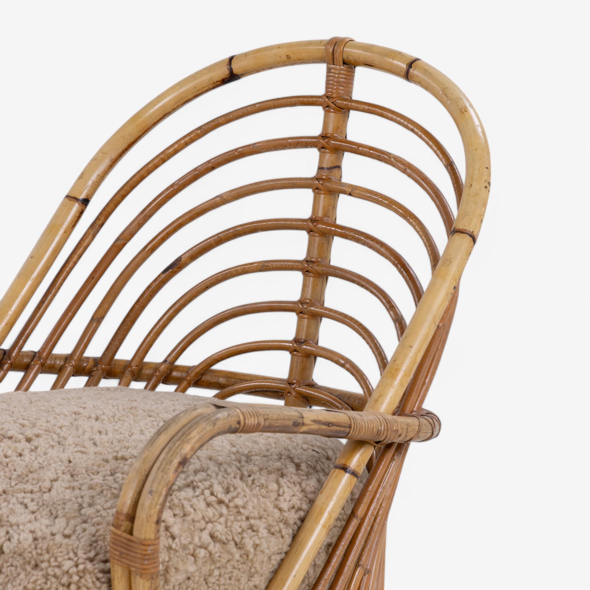 Charlottenborg lounge chair in bamboo by Arne Jacobsen 1