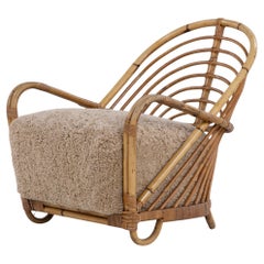 Charlottenborg lounge chair in bamboo by Arne Jacobsen