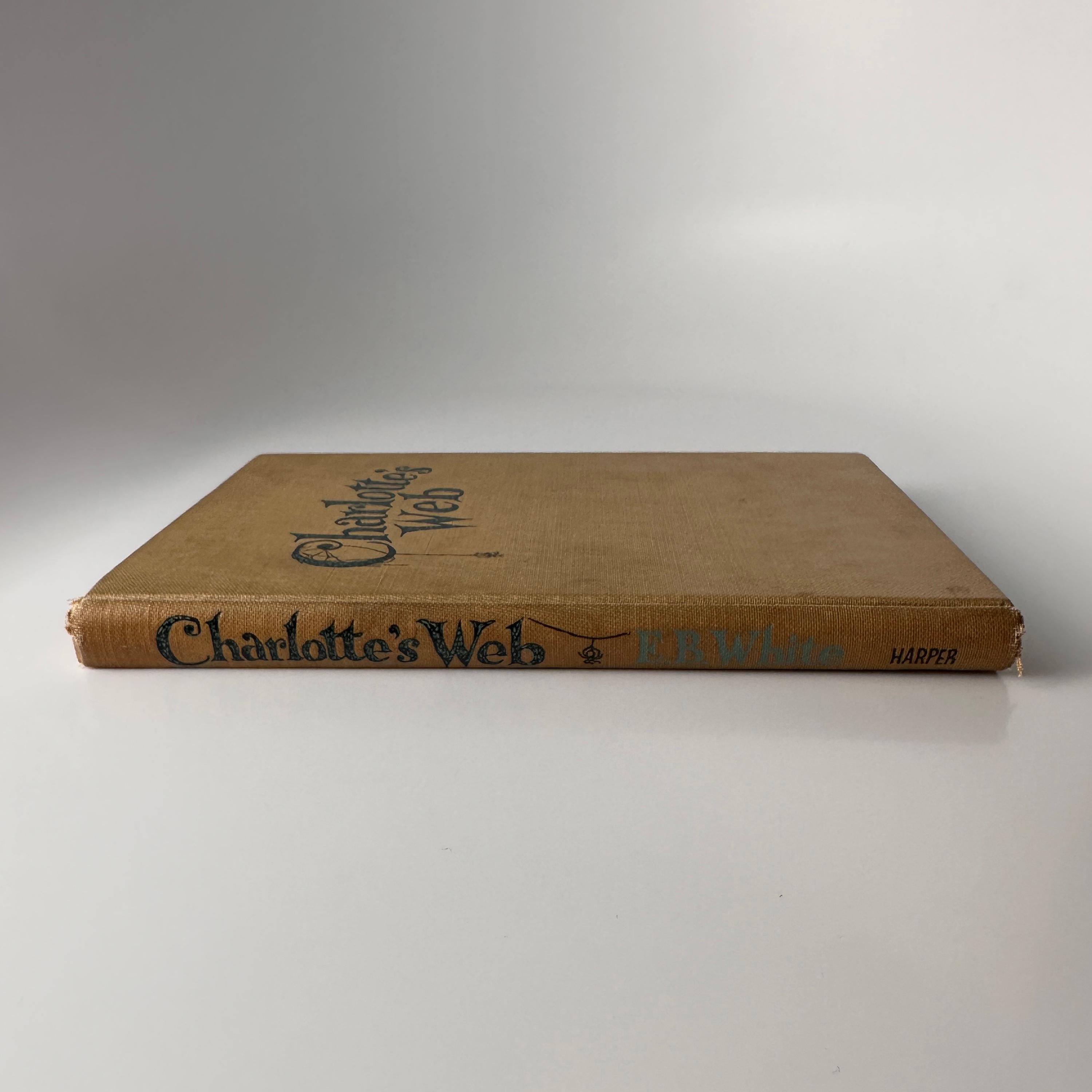 Le Web de Charlotte par E. B. White Première édition, première impression, 1952 en vente 7