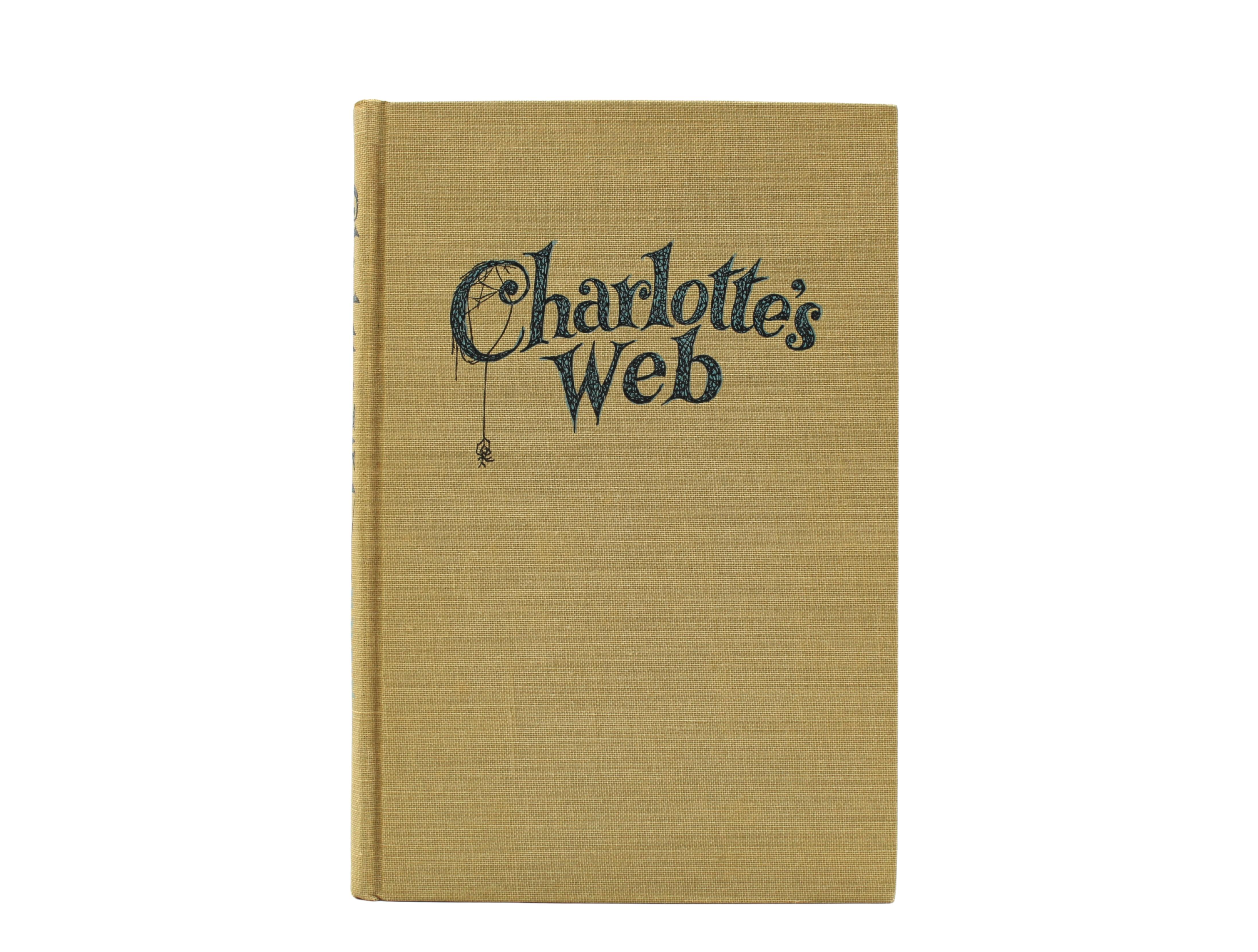 Milieu du XXe siècle Web de Charlotte par E.B. Whiting, première édition, première impression, DJ s Originals, 1952 en vente