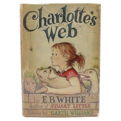 Charlotte's Web by E.B. White, First Edition, First Printing, Original DJ, 1952