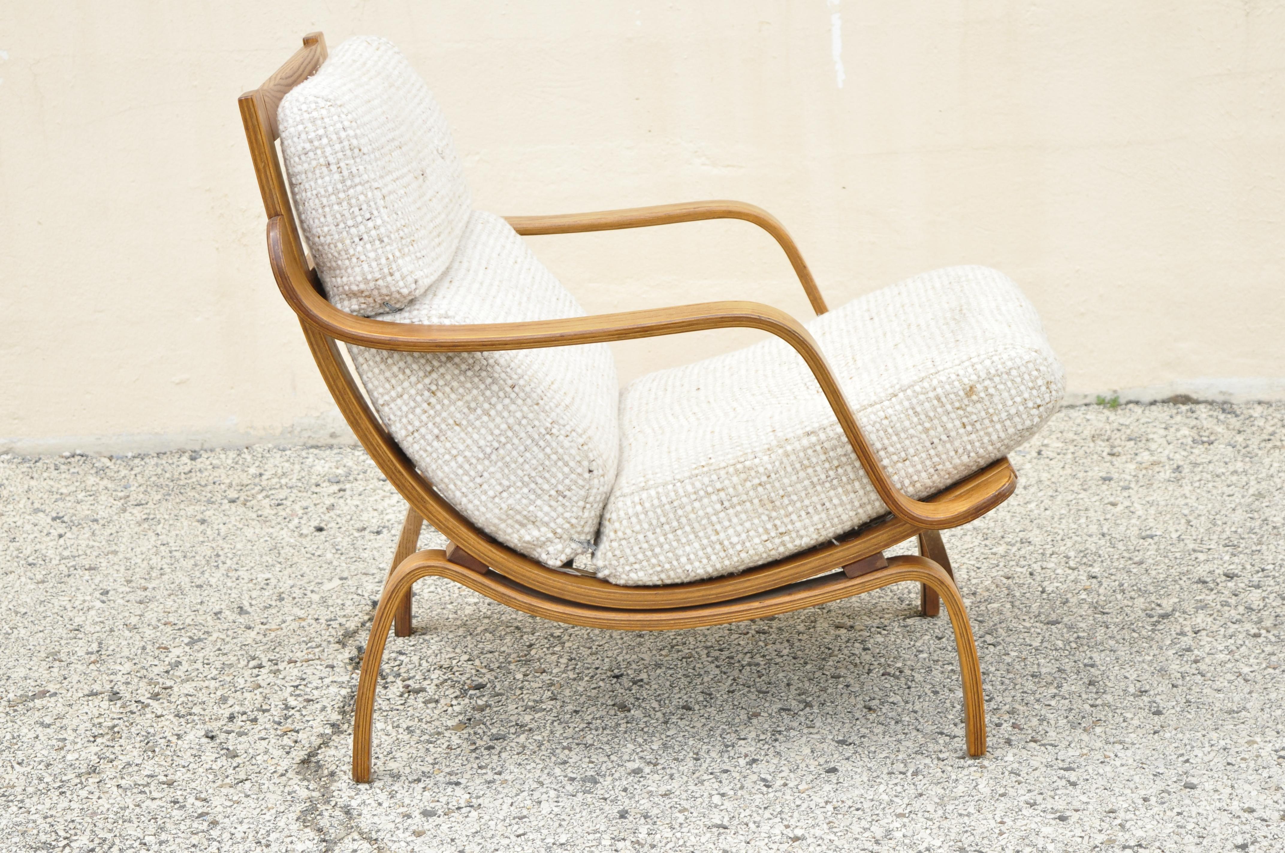 Charlton Century 21 Orbit Lounge Chair Mid Century Modern Vintage Bentwood Frame 3