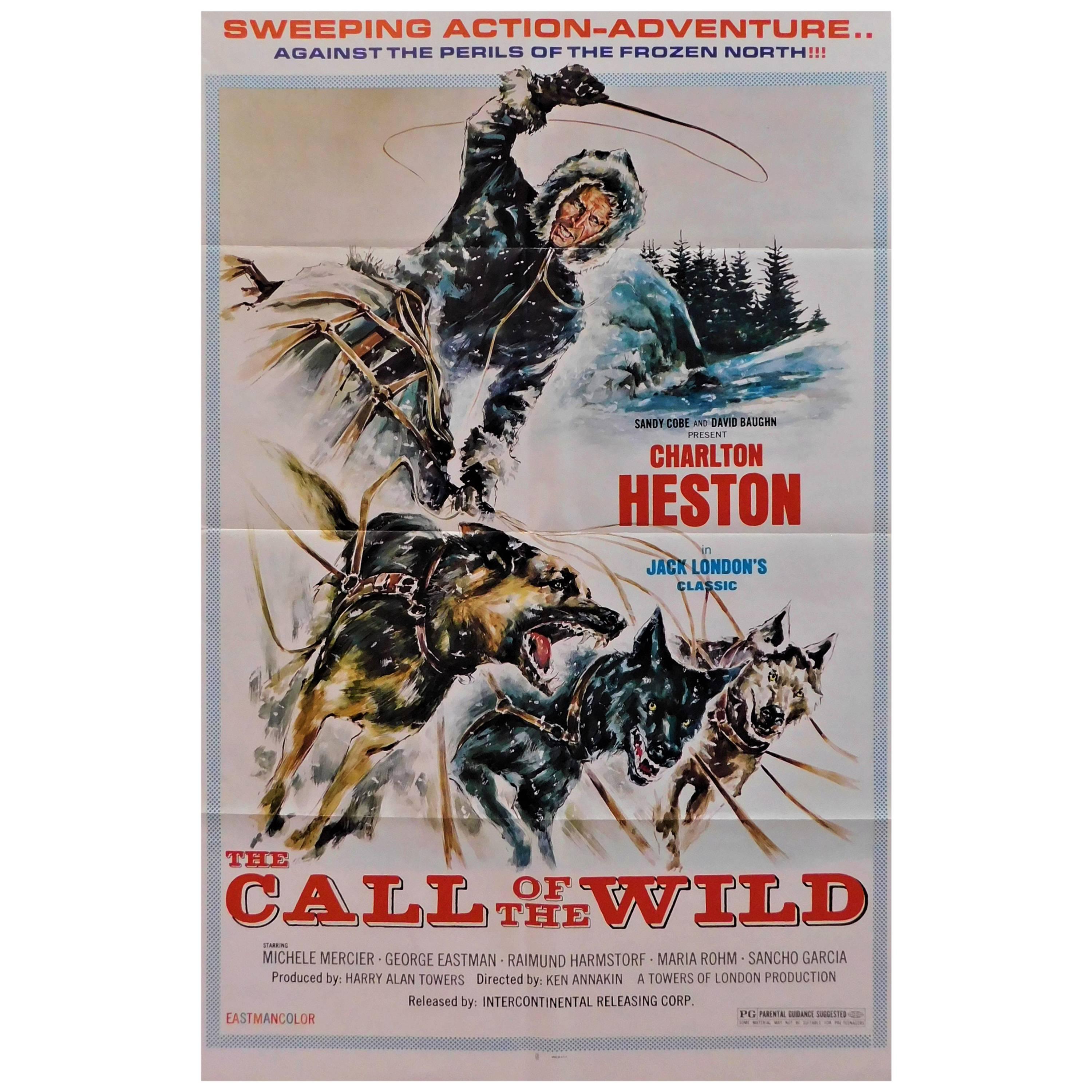 Charlton Heston in "Call of the Wild" 1972 Original Movie Poster