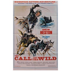 Vintage Charlton Heston in "Call of the Wild" 1972 Original Movie Poster