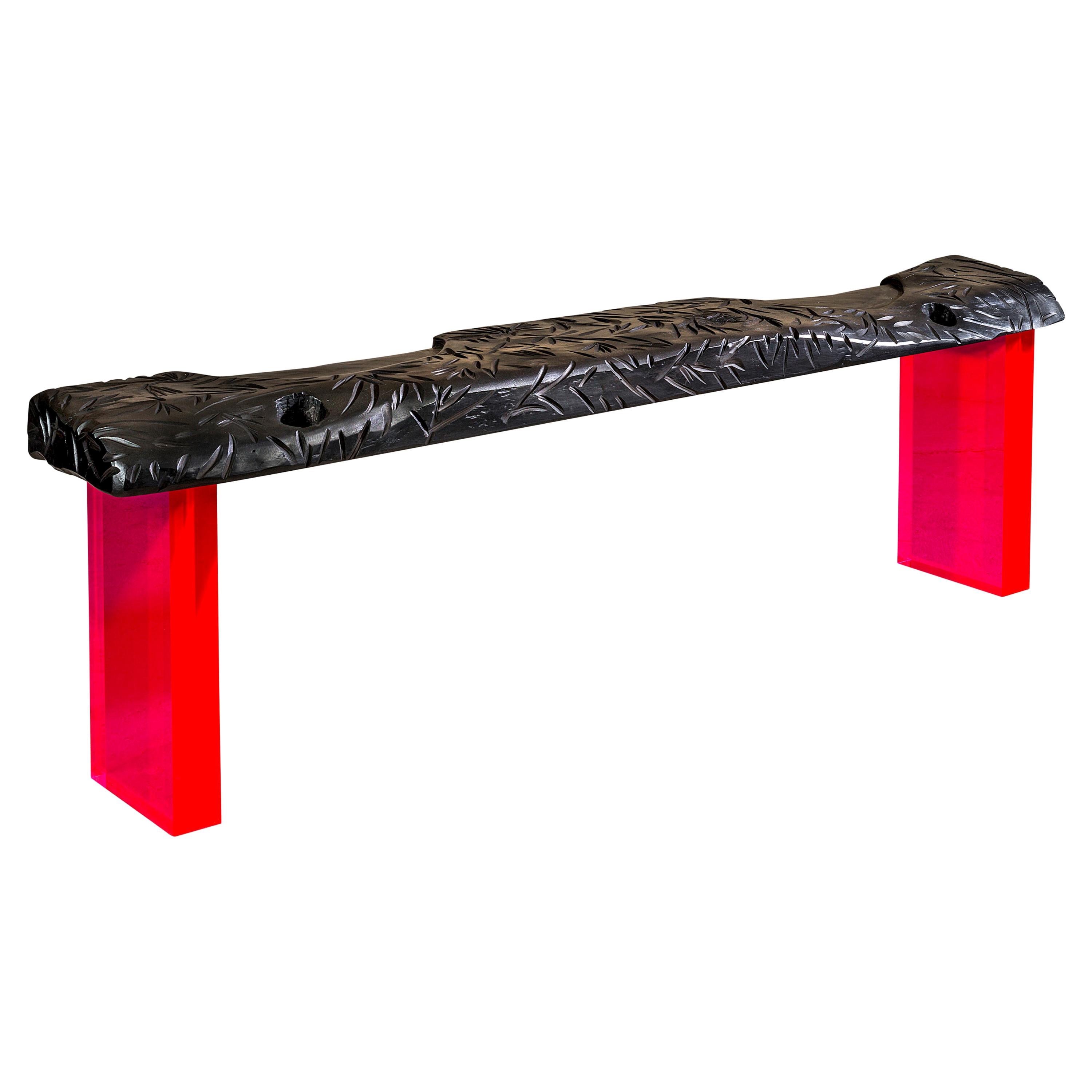 Charly Bounan, Red "Calciné" Unique Bench