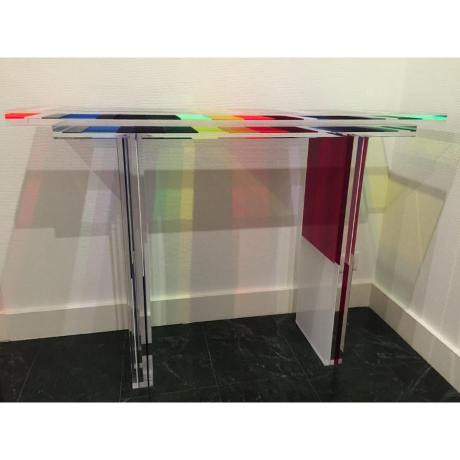 Modern Charly Bounan, Unique Colorful Console For Sale