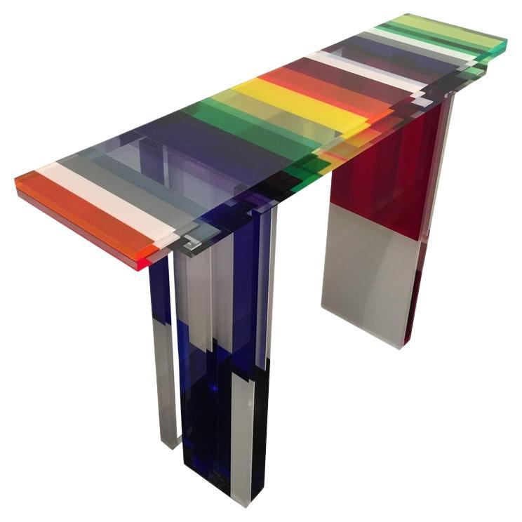 Charly Bounan, Unique Colorful Console For Sale