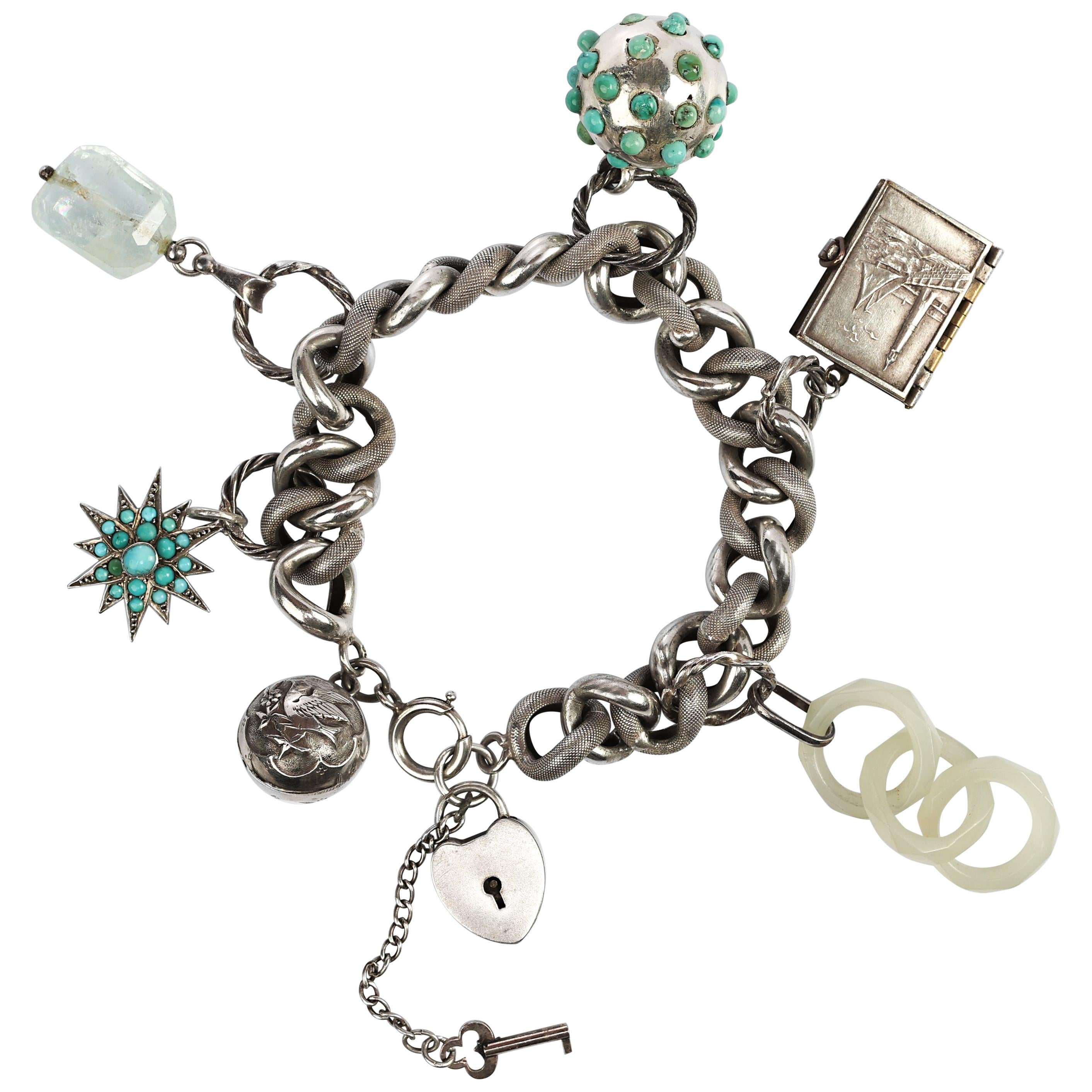 Charm Bracelet As Memoir: French, Circa 1880 For Sale at 1stDibs