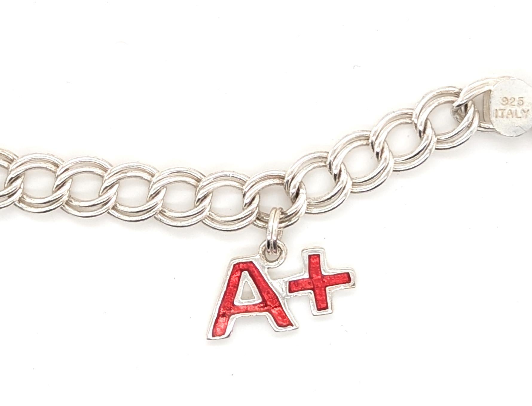 Bracelet de breloques en argent Sterling Heart Camera Teddy Bear Pour femmes en vente