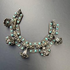 Charm  Bracelet Victorian Revival Midcentury Italy