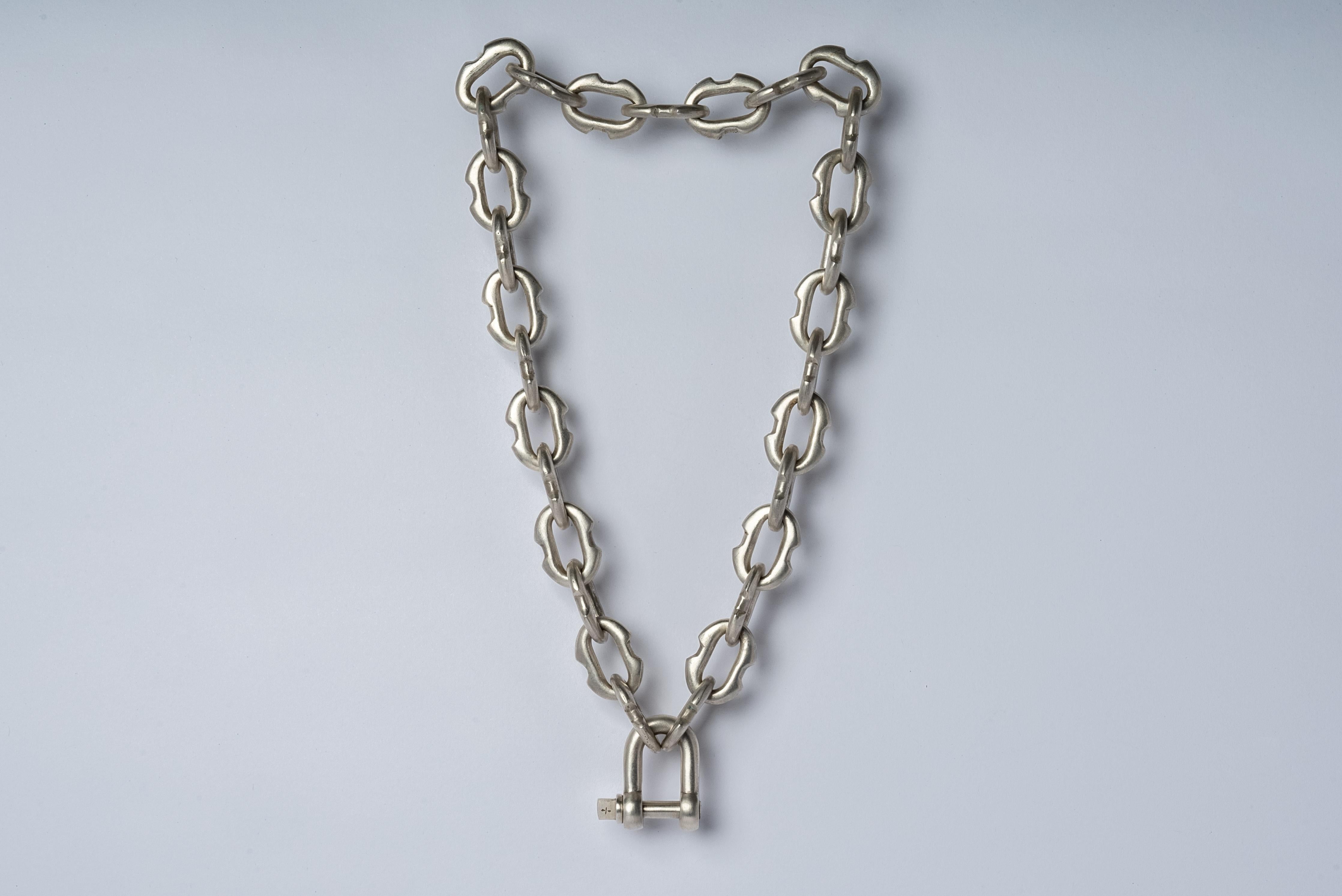 Women's or Men's Charm Chain Choker (40cm, Extra Small Deco Links, AS) For Sale