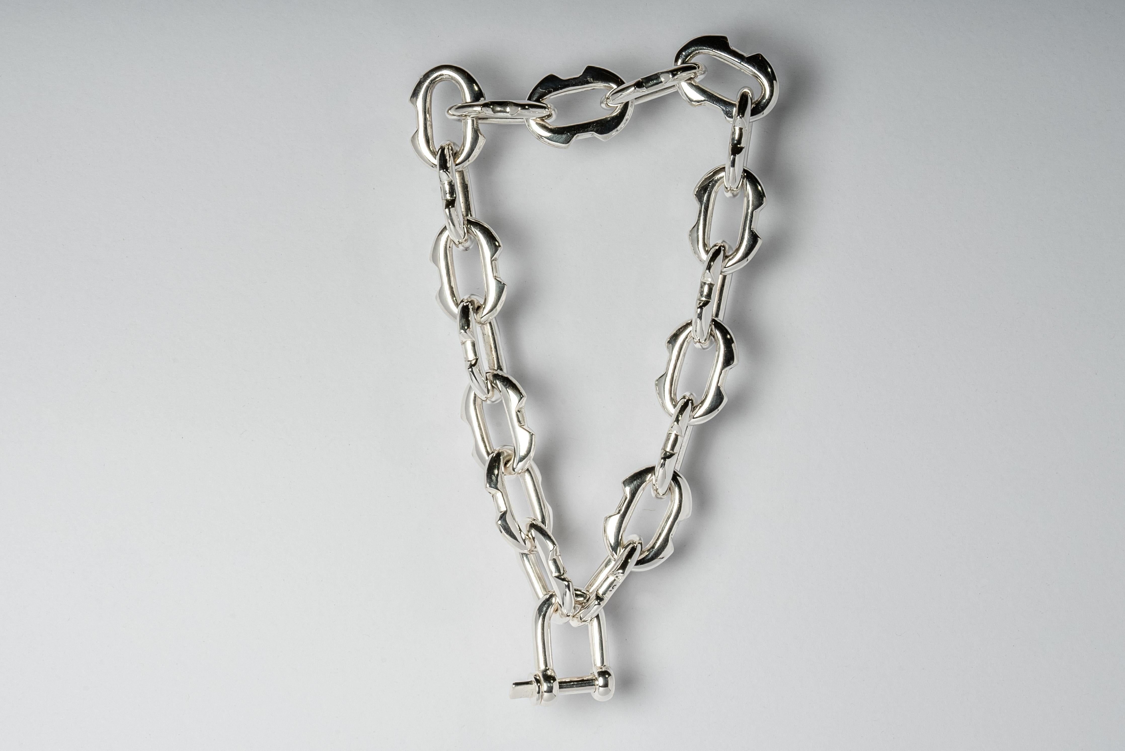 Women's or Men's Charm Chain Choker (40cm, Small Deco Links, YS) For Sale